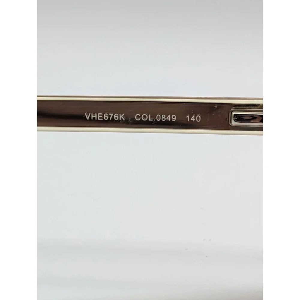 Carolina Herrera VHE676K Eyeglass Frames Red Gold CH Logo 54mm Designer Eyewear